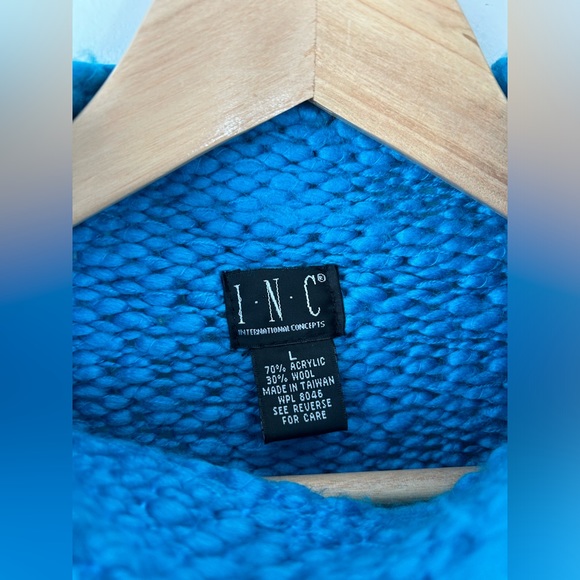 Vintage Turquoise Sweater - Picture 3 of 6